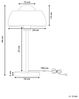 'Senette' Tischlampe Schwarz Metall 44 cm runder Schirm Kabel mit Schalter Industrie Look Bild 3