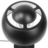 'Senette' Tischlampe Schwarz Metall 44 cm runder Schirm Kabel mit Schalter Industrie Look Bild 5