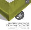 Bettwaesche-mit-Stil Mako-Satin Spannbettlaken grün 160x200cm Bild 3