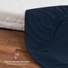 Laleni 2er Set Frottee Spannbettlaken 40x90 cm - Oeko-TEX Zertifiziertes Bettlaken, Faltenfreie Spannbetttücher für Kinderbett, Babybett und Moses Körbchen Dark Ocean Blue - Blau Bild 5