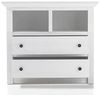 Lomadox Garderoben-Set WINGST-61, (Spar-Set, 3-St), Landhaus-Stil Pinie weiß Nb. Kommode und Spiegel - : 244/206/45 cm Bild 3