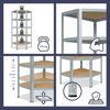shelfplaza HOME 200x70x45 cm Eckregal in grau-verzinkt mit 6 Böden und 145 kg Traglast pro Boden Bild 3