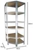 shelfplaza HOME 200x70x45 cm Eckregal in grau-verzinkt mit 6 Böden und 145 kg Traglast pro Boden Bild 2