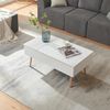 Couchtisch mit Stauraum Flesen 92x52x41 cm Weiß [en. casa] Bild 3