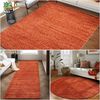 Carpettex Hochflor-Teppich Unicolor - Einfarbig, Rechteckig, Höhe: 30 mm, Einfarbig Shaggy Teppich Wohnzimmer Langflor versch. farben und größen Bild 3