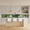hjh LIVING Barhocker 2er Set Scandi HIGH Tresenhocker Barstuhl mit Holzbeinen, Kunststoff-Sitz mit Kunstlederbezug, Sitzhöhe 73 cm, Weiß Bild 2