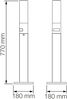 LED-Wegeleuchte GL 65 S, Gartenleuchte mit 180° Bewegungsmelder, Aluminium, Opalglas, 8,7 W, Softlichtstart, Nachtlicht Bild 4