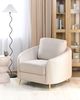 Sessel TROSA Stoff Helles Beige Bild 2