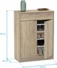 Muebles Pitarch | Eingangsschuhkipper mit Schublade und 4 verstellbaren Regalböden, Eiche Cambrian, 20 Paar Schuhe, 101 x 75 x 36 cm, Modell Berlin Bild 3