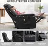 HOMCOM Relaxsessel Elektrischer Aufstehsessel (Fernsehsessel, Sessel mit Aufstehhilfe, Liegefunktion, 1-St, Kunstleder), 80 x 94 x 104 cm, Schwarz Bild 4