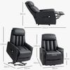 HOMCOM Relaxsessel Elektrischer Aufstehsessel (Fernsehsessel, Sessel mit Aufstehhilfe, Liegefunktion, 1-St, Kunstleder), 80 x 94 x 104 cm, Schwarz Bild 3
