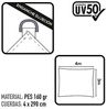 Aktive 61020 Sonnensegel Sonnenschutz UV50, rechteckig, 300x400 cm, Weiß Bild 5