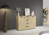 rauch Aditio Box, Kommode, 2-türig, 4 Schubladen, mit Softclose-Funktion, Farbe Eiche Artisan, BxHxT 120x81x42cm Bild 2