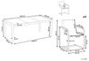 Gartentisch Set COSOLETO Sicherheitsglas, Silber, 180x90x75 cm Bild 3