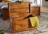 Truhe Akazie 90x50x50 honig lackiert OXFORD #0323 Bild 4