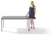 Sieger 3980-55 Exclusiv-Ausziehtisch mit Vivodur® Dekorplatte, Aluminium Eisengrau 95 x 75 x 165/225/285 cm Bild 4
