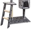 vidaXL Katzen-Kratzbaum 150 cm Pfoten-Aufdruck Grau 170486 Bild 2
