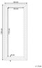 Wandspiegel gold rechteckig 50x130 cm ANTIBES Bild 3