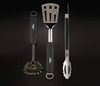 Napoleon 'TravelQ™' Grillbesteck-Set, 3-teilig, Edelstahl silber / schwarz Bild 3