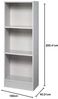 Regal schmal 6050 3 OH mit Sockelblende Grau Bild 3