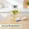 Relaxdays Glaskaraffe mit Deckel & Henkel Bild 5
