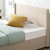Zinus Maddon Bett 160x190 cm – Bettgestell 31 cm hoch mit Stauraum unter dem Bett – Ottomane mit Gasdruckfeder – gepolsterter Bettrahmen mit Stauraum – Beige Bild 5