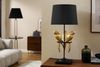 riess-ambiente Tischleuchte WILDLIFE 75cm schwarz / gold, Ein-/Ausschalter, ohne Leuchtmittel, Wohnzimmer · Stoff · Metall · Marmor · Papagei-Skulptur · Schlafzimmer Bild 2