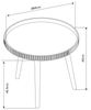 Couchtisch Bongard Ø60x45 cm Weiß [en. casa] Bild 2