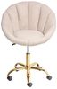 Schreibtischstuhl ANNABELLE Bouclé Beige Bild 5