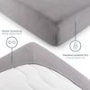 Blumtal® Basics Spannbettlaken 80x200 cm Jersey - Bettlaken 80x200 cm aus 100% Baumwolle - Oeko-TEX zertifiziertes Spannbetttuch 80x200 cm - Matratzenbezug 80x200 cm - Leintuch - Bettbezug - Grau Bild 4