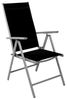 4 Stück Garten Klappstuhl Aluminium - Textilen Silbergrau/Schwarz Bild 5