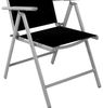 4 Stück Garten Klappstuhl Aluminium - Textilen Silbergrau/Schwarz Bild 3