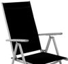 4 Stück Garten Klappstuhl Aluminium - Textilen Silbergrau/Schwarz Bild 4