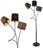lux.pro 'Treviso' Stehleuchte 3-Flammig, E14 Max. 40W, Metall/Stoff Mehrfarbig, 146 x 24 x 24 cm Bild 2