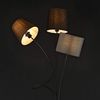 lux.pro 'Treviso' Stehleuchte 3-Flammig, E14 Max. 40W, Metall/Stoff Mehrfarbig, 146 x 24 x 24 cm Bild 3