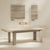 HOMCOM Klapptisch 180-260 x 90 cm (Tisch, 1-St, Küchentisch), Esszimmertisch für kleine Räume, Esszimmer, Eiche Bild 3