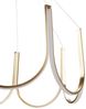 'Perqueno' LED-Kronleuchter aus Metall Gold, 75 x 75 x 123 cm Bild 4