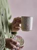 CREATIVE COLLECTION Yuma Becher m/Deckel und Teesieb Bunt Steingut Bild 5