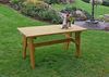 Gartengarnitur Sitzgruppe Tisch Bank 3teilig aus Kiefernholz massiv hellbraun 120 cm Bild 3