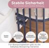 babybay Maxi extra großes Beistellbett aus massivem Buchenholz/Kinderbett Höhe stufenlos verstellbar & umweltfreundlich/mit Matratze, Gitter, Rollen (schiefergrau lackiert) Bild 5