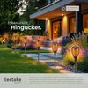 tectake LED Gartenstrahler 6er Set Solarleuchten, Einschaltautomatik bei Dämmerung, LED, 1600-1800 K, Stilvolles 6er Set Solarlampen mit gemütlichem Flammen-Design Bild 5