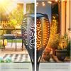 tectake LED Gartenstrahler 6er Set Solarleuchten, Einschaltautomatik bei Dämmerung, LED, 1600-1800 K, Stilvolles 6er Set Solarlampen mit gemütlichem Flammen-Design Bild 3