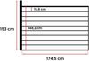 Vente-unique - PALIZO Zaun und Sichtschutz VerbundwerkstoffMetall GrauBraun - B 2 cm x H 148 cm x L 176 cm Bild 4