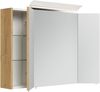 Spiegelschrank 90cm inkl. Design LED-Lampe und Glasböden eiche gold : Eiche Gold Bild 3