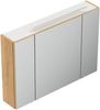 Spiegelschrank 90cm inkl. Design LED-Lampe und Glasböden eiche gold : Eiche Gold Bild 5