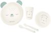 Kikkaboo Kindergeschirr Set Bear with me 5-teilig, Tiermotiv, Schale, Besteck grün Bild 2