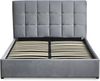 Menzzo Bett, silberfarben, L189 x T217 x H106 cm Bild 1