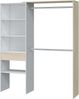 Calicosy 'DRESS' Kleiderschrank Eichenholzoptik und weiß - H187 cm - Weiß Bild 5