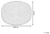 Pouf hellgrau ⌀ 40 cm CONRAD Bild 3