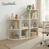 FurnitureR 2-stufiges Standregal, Würfelregal mit 2 offenen Fächern, platzsparendes Aufbewahrungsregal für Wohnzimmer, Schlafzimmer oder Büro, Weiß Bild 4